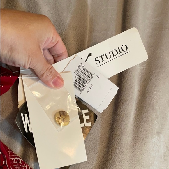 K studio cranberry dress. Long polyester. - Picture 12 of 12